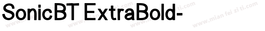 SonicBT ExtraBold字体转换